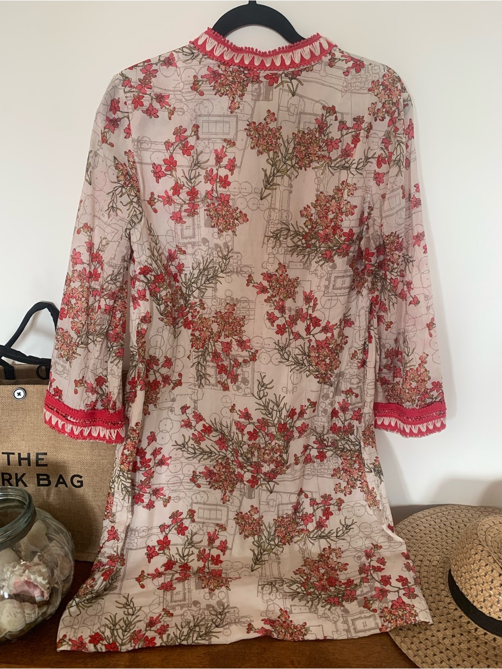 Tory Burch print Embroidered floral tunic  dress - Picture 4 of 13